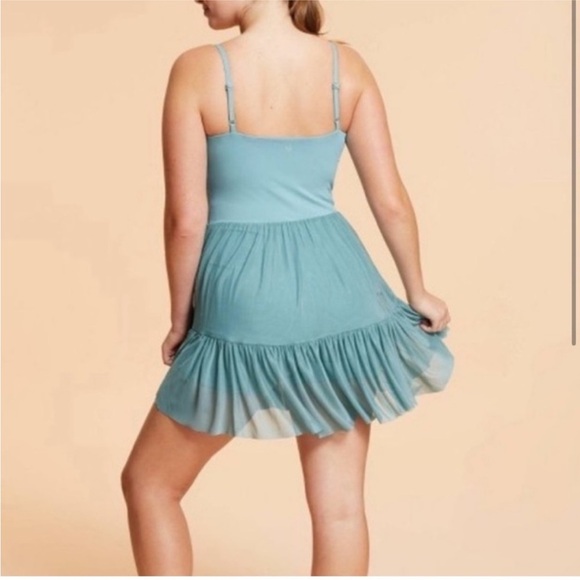 Blogilates Athletic Dress Ruffle Blue Tutu Medium - Picture 3 of 7